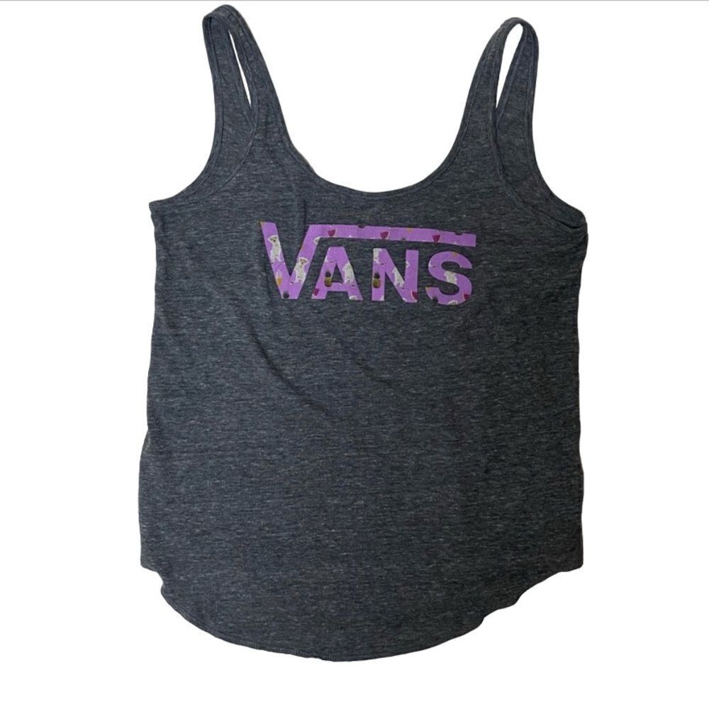 Vans Gray w/Pink Fruity Logo Tank Top